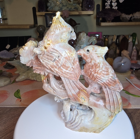 Amazonite Crystal Bird Carving - Picture 3 of 4